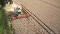 Luftbild Einsatz Claas Lexion 760 Terratrac